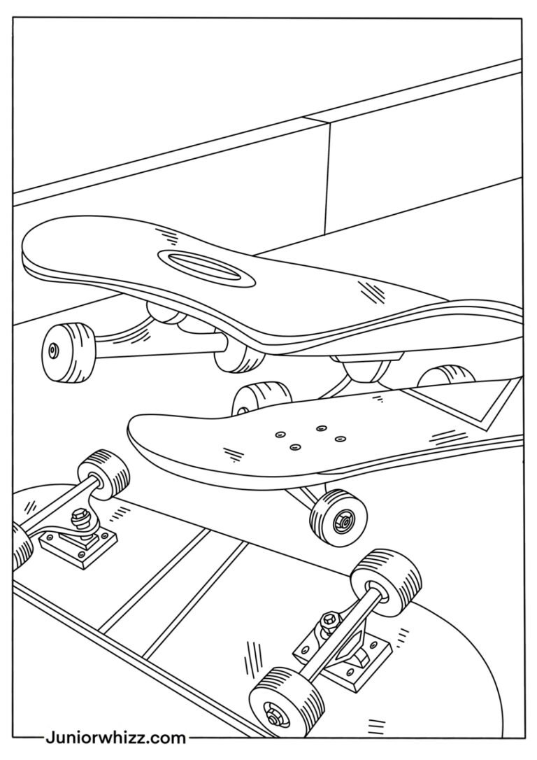 Skateboard Coloring Pages 14 Free Printable PDFs