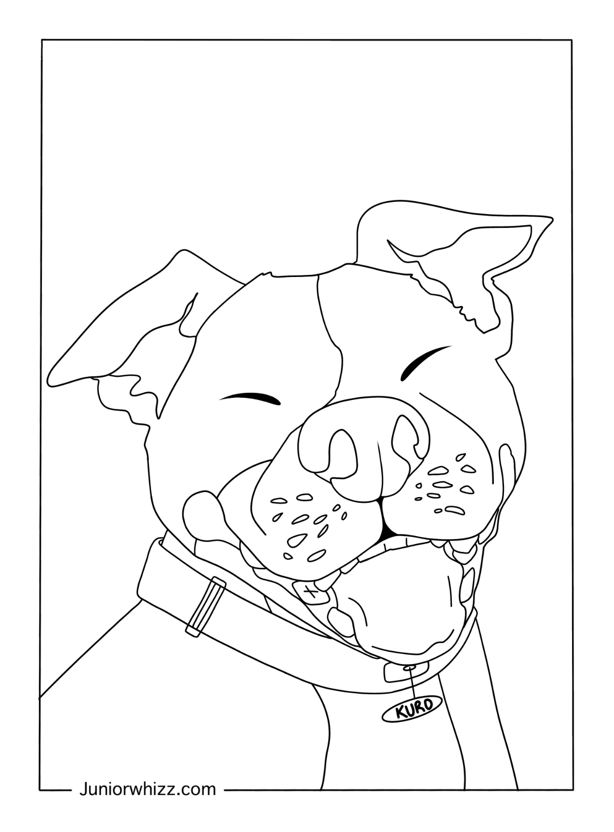 Free Printable Pitbull Coloring Pages