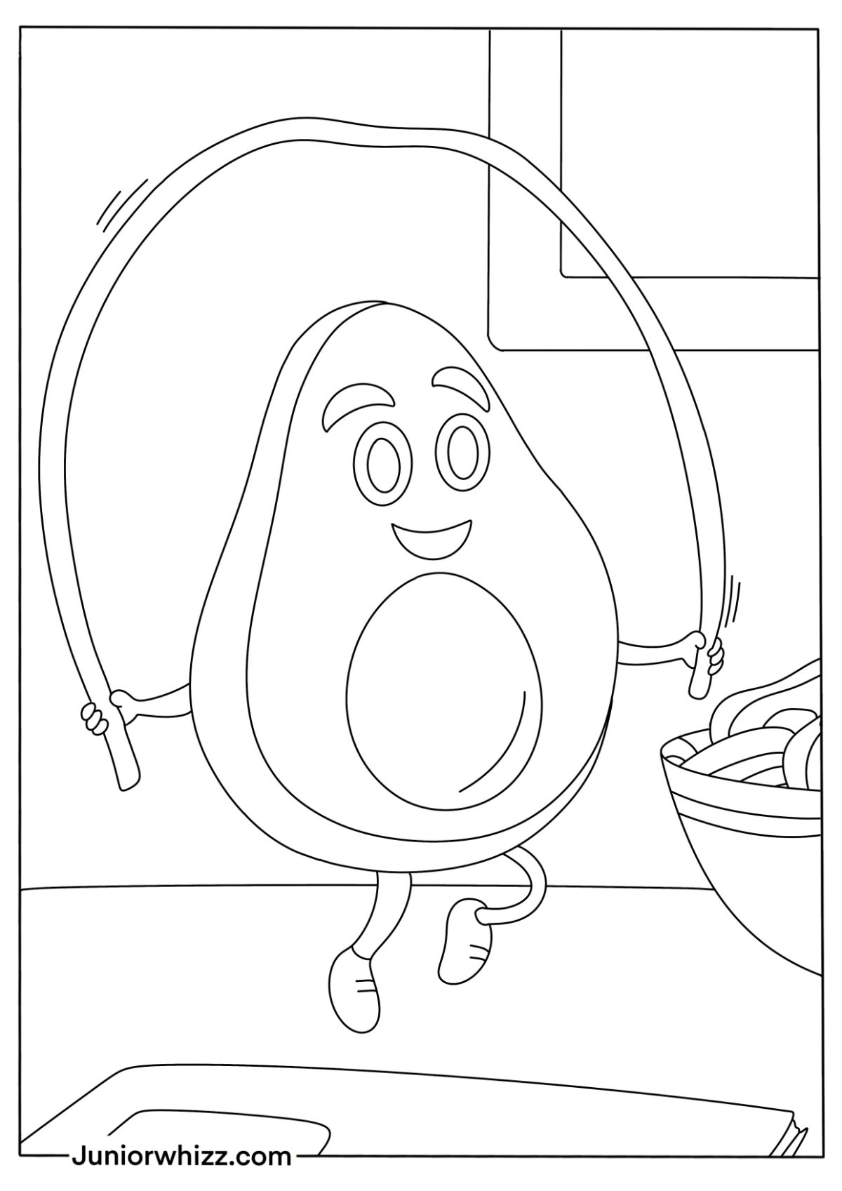 Free Avocado Coloring Pages for Kids (12 Printable PDFs)