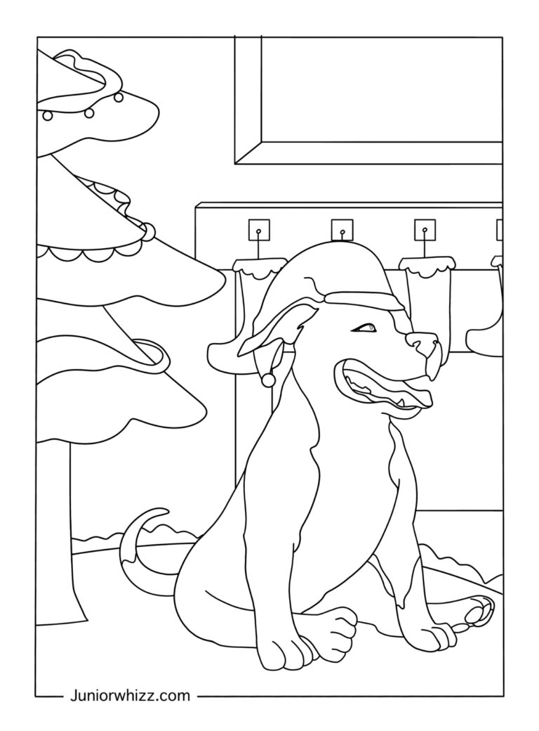 Pitbull Coloring Pages For Kids &amp; Adults (14 Printable PDFs)