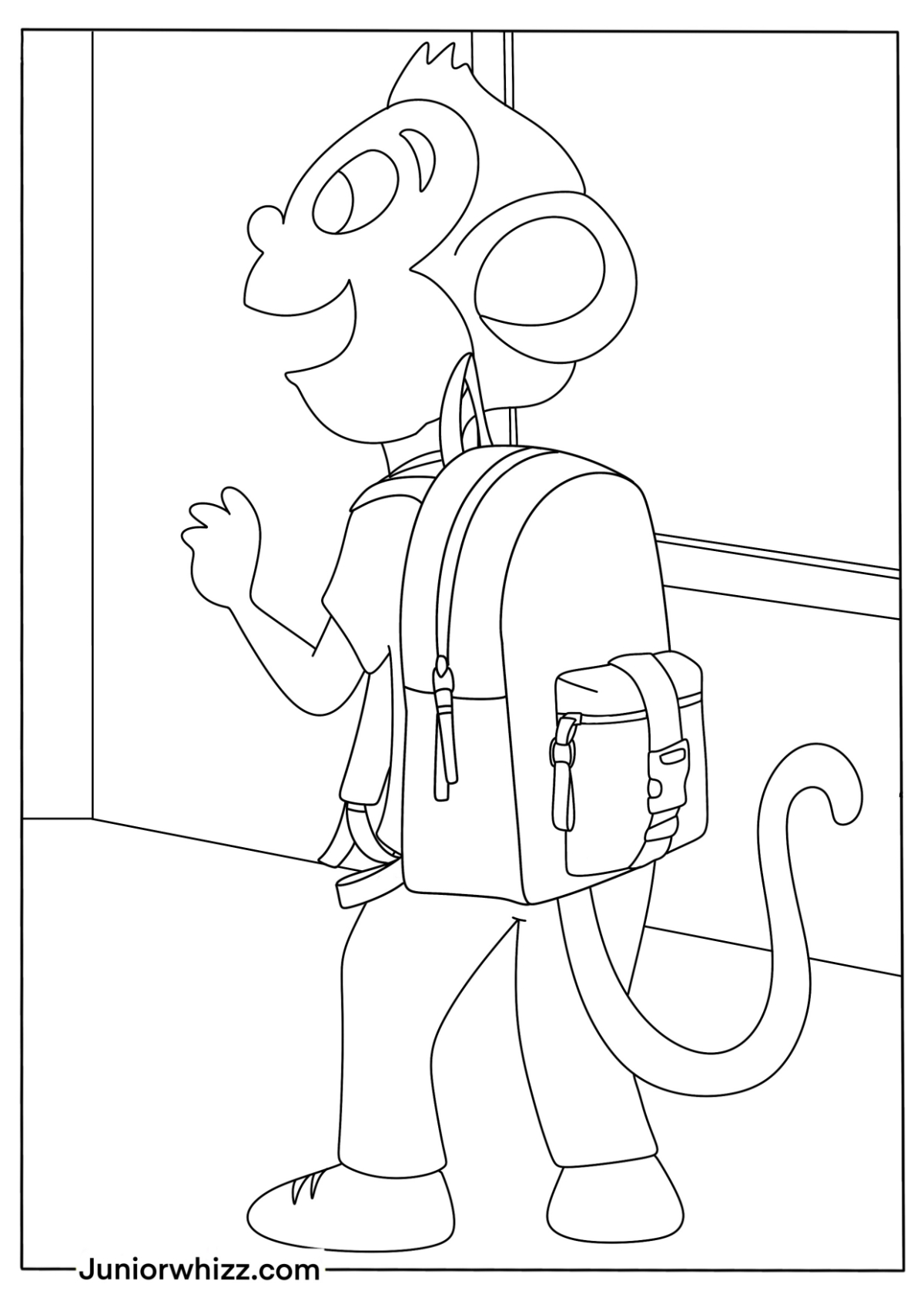 Backpack Coloring Pages & Book (14 Printable PDFs)