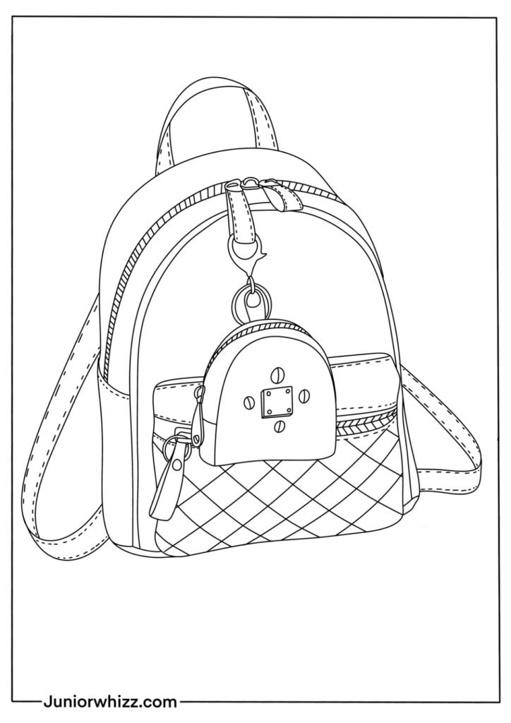 The Detailed Backpack Drawing