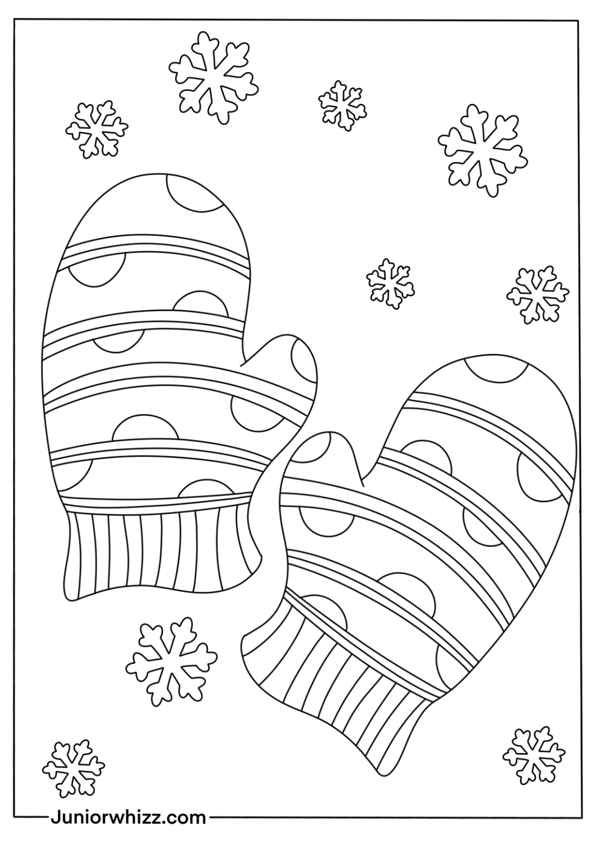 Mittens Coloring Pages for Kids (13 Printable PDFs)