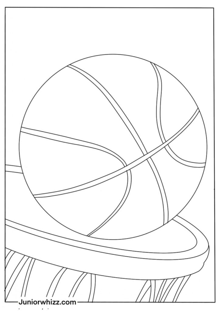 Basketball Coloring Page