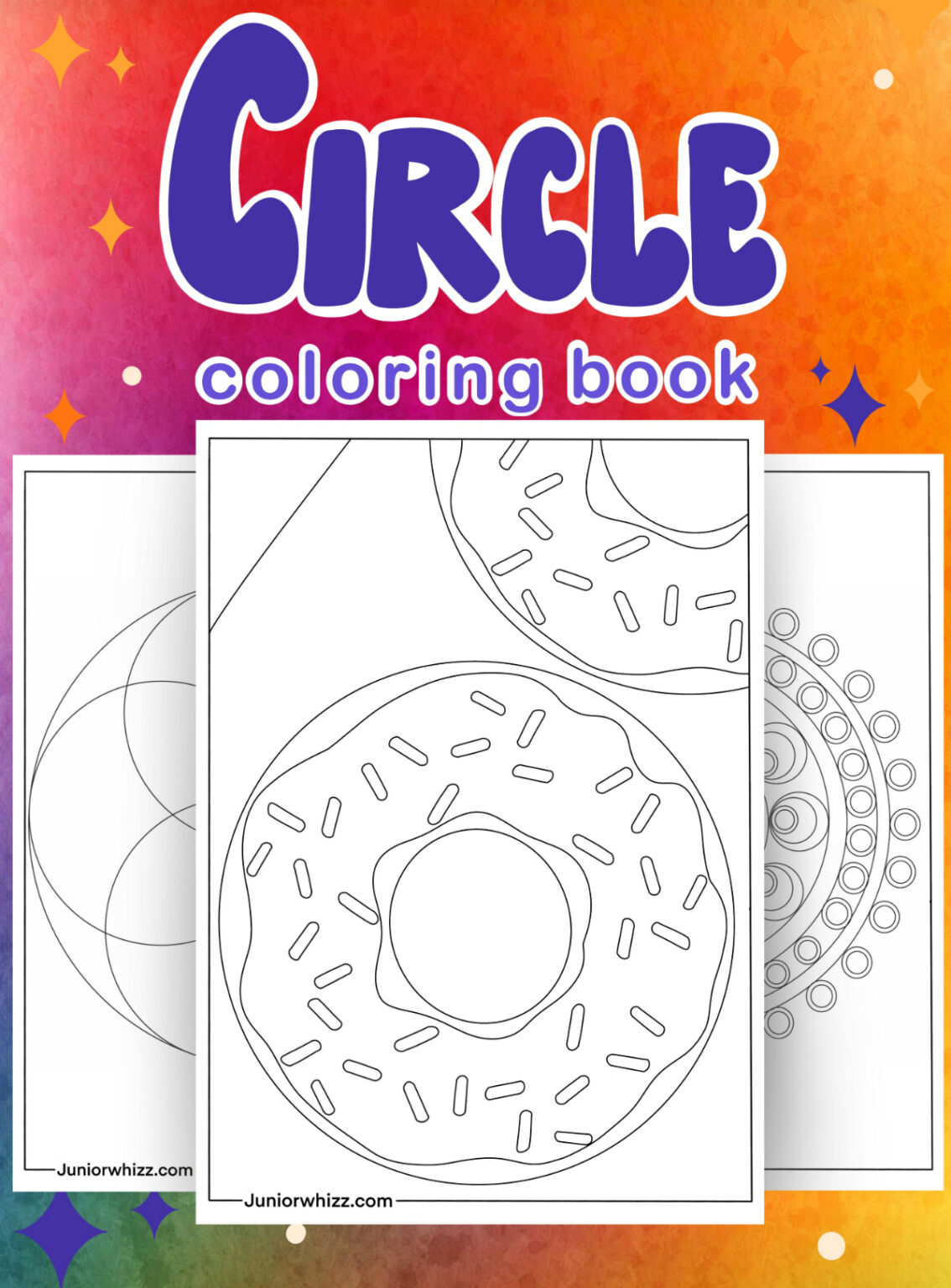 Circle Coloring Pages and Book (12 Free Printable PDFs)