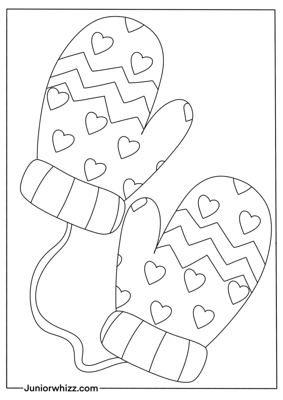 Mittens Coloring Pages for Kids (13 Printable PDFs)