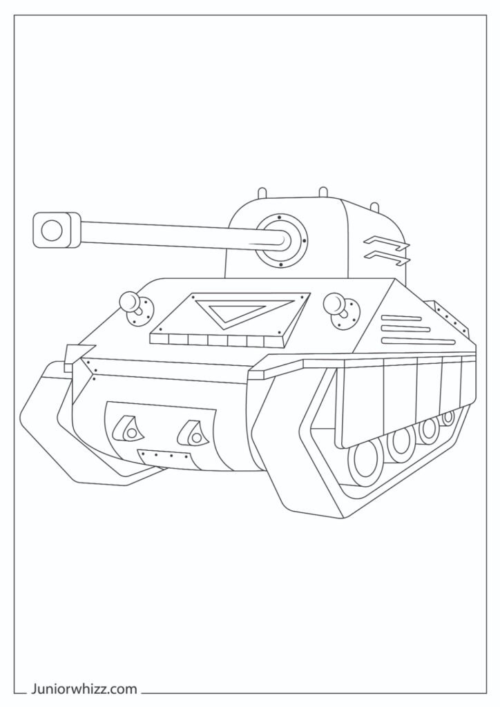 Easy Tank Outline Drawing