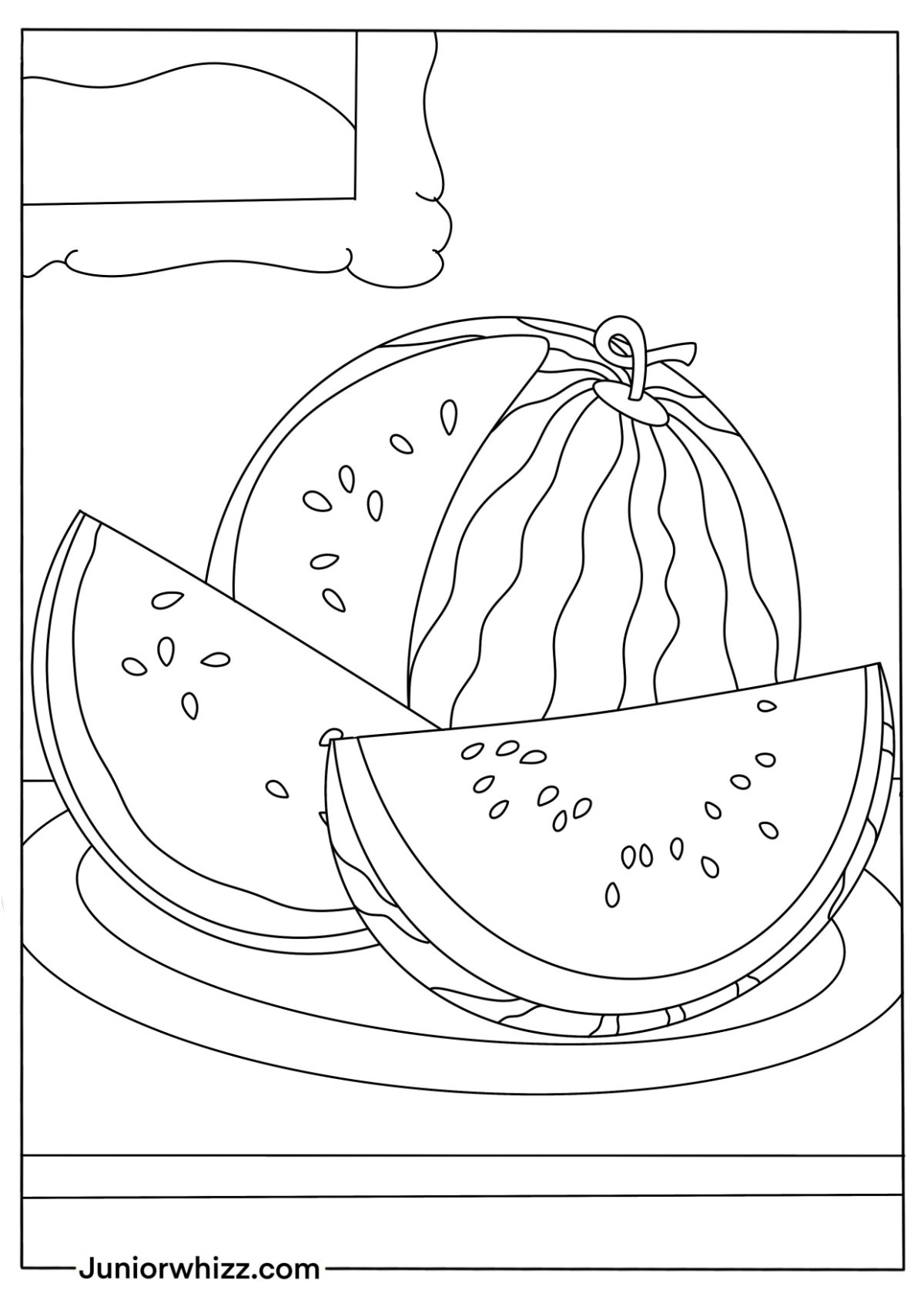 Watermelon Coloring Pages for Kids (14 Printable PDFs)