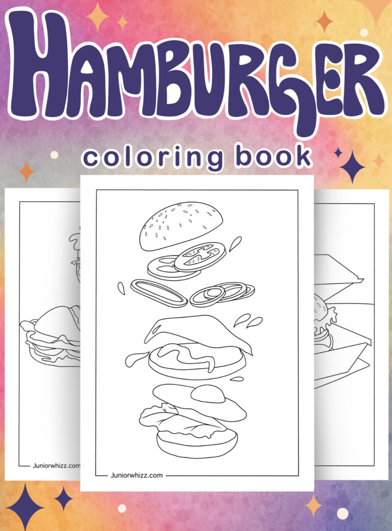 Hamburger Coloring Pages