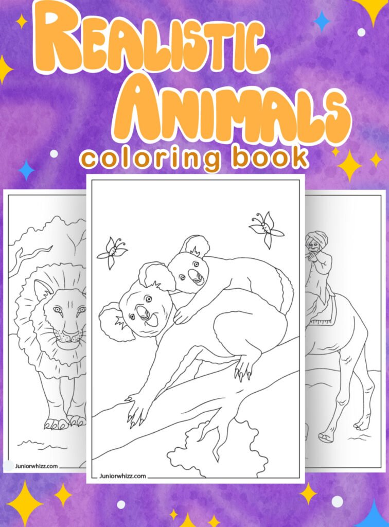 Realistic Animals Coloring Pages