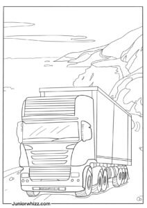 Semi Truck Coloring Pages (12 Free Printable Pdfs)