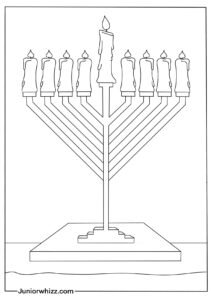 Free Menorah Coloring Pages (13 Printable Pdfs)