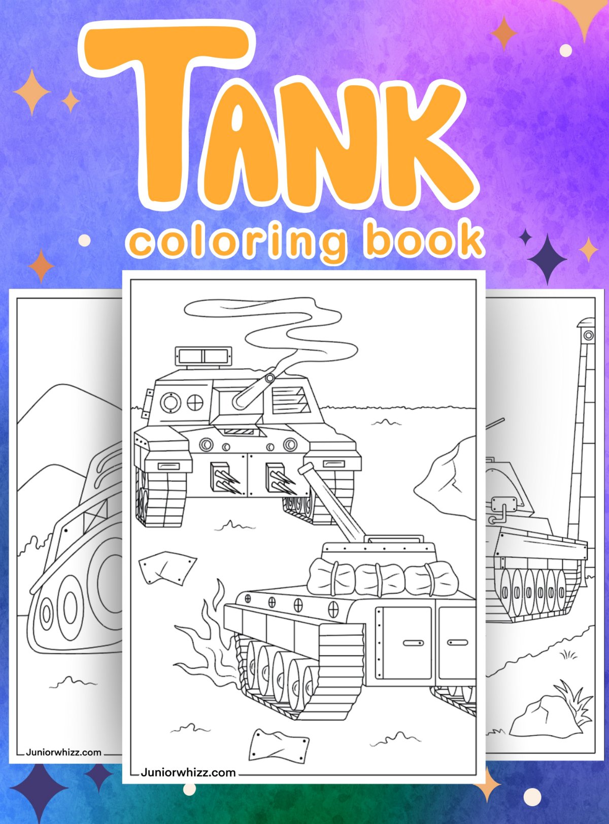Army Tank Coloring Pages For Kids (14 Printable PDFs)
