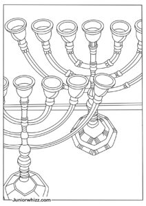Free Menorah Coloring Pages (13 Printable PDFs)