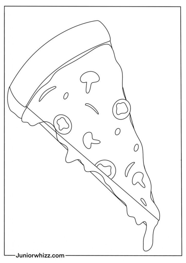 Triangle Pizza Slice Drawing