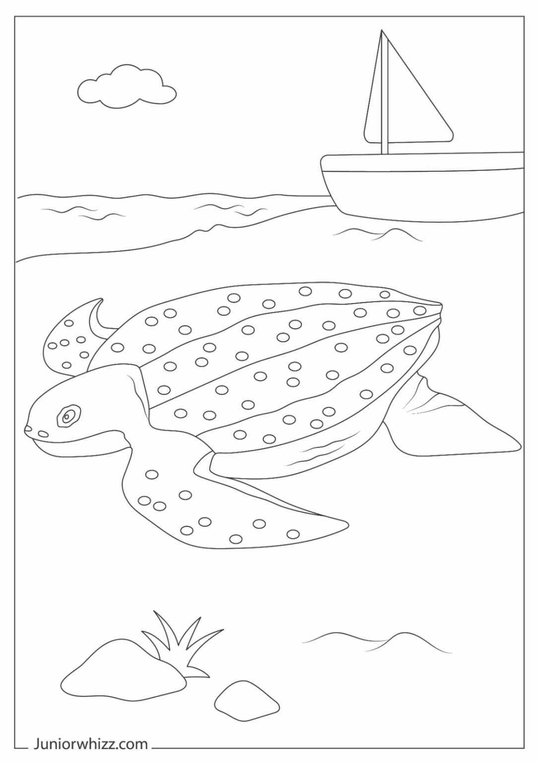 Sea Creatures Coloring Pages With Book (Printable PDFs)