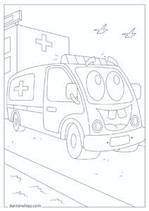 Ambulance Coloring Pages for Kids (12 Free Printable PDFs)