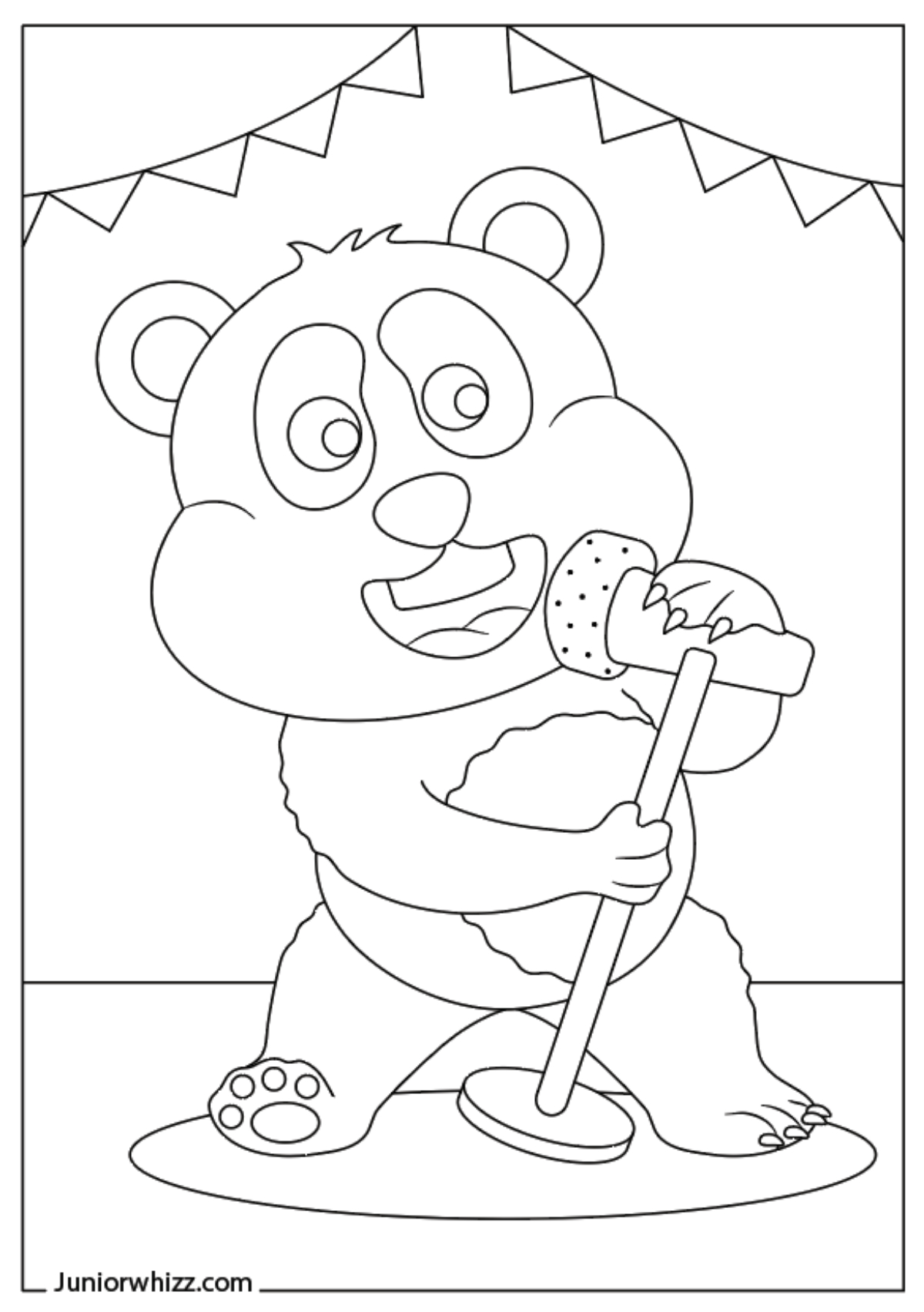Panda Bear Coloring Pages and Book (12 Printable PDFs)