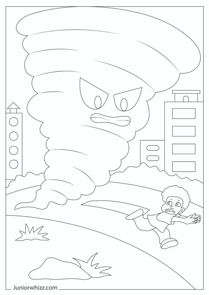 Cartoon Tornado Drawing