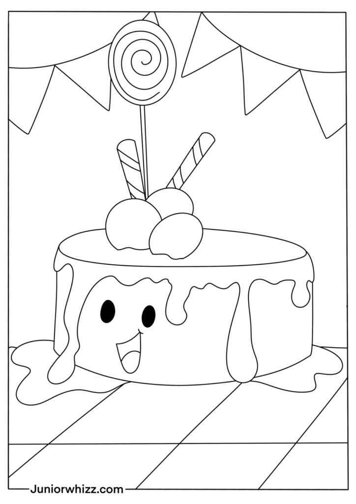 Cute Cake Drawing