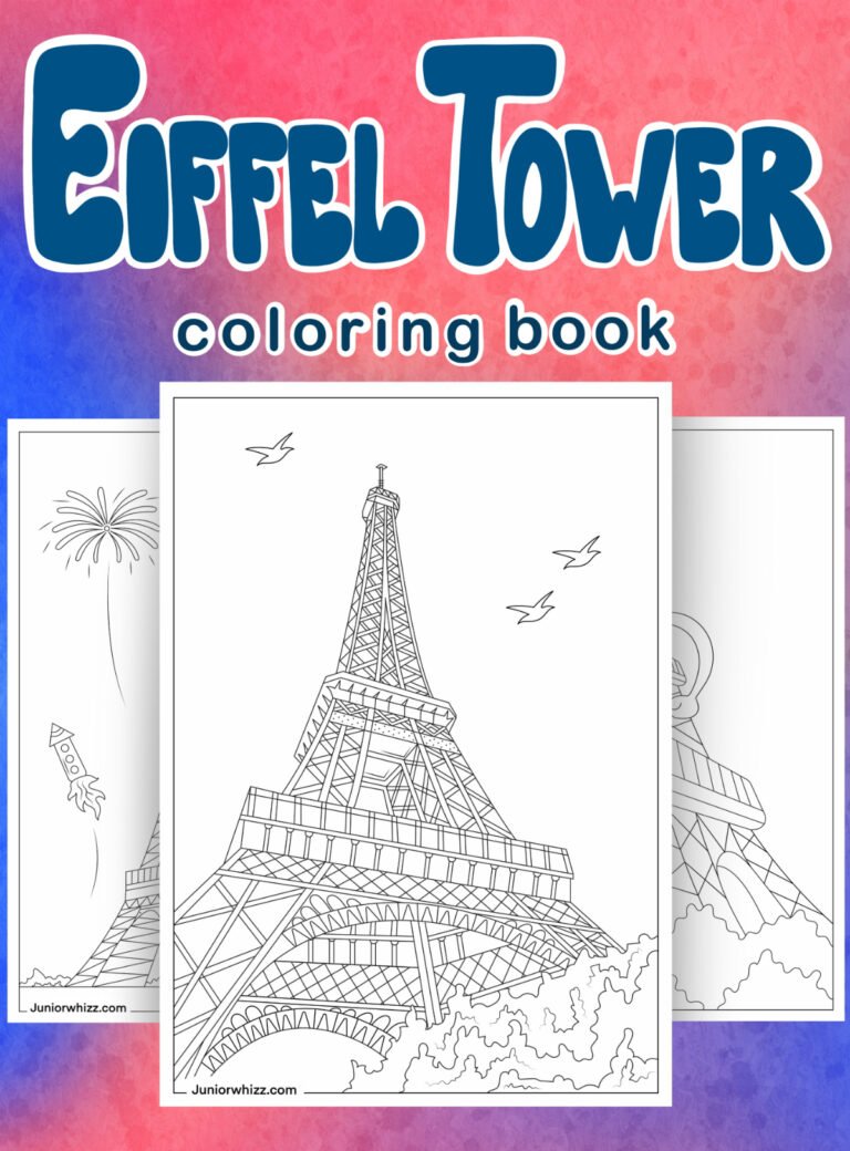 Eiffel Tower Coloring Pages