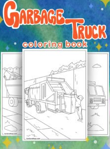 Garbage Truck Coloring Pages