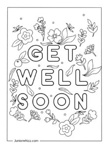 Get Well Soon Coloring Pages (12 Printable Pdfs)