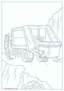 Garbage Truck Coloring Pages for Kids (12 Printable PDFs)