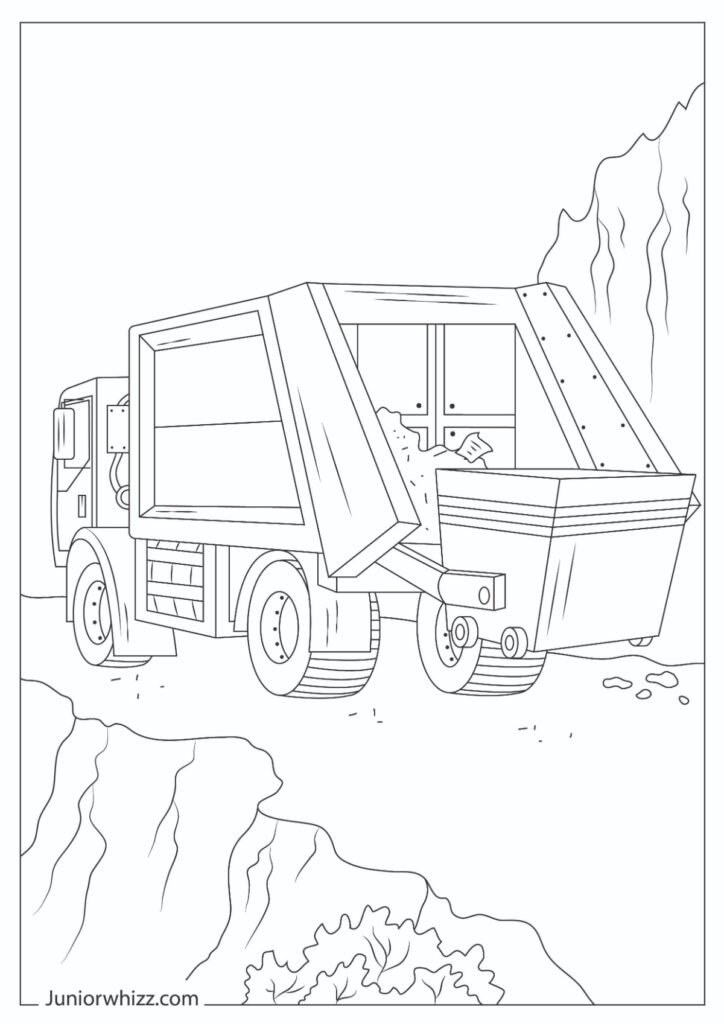 Realistic Garbage Truck