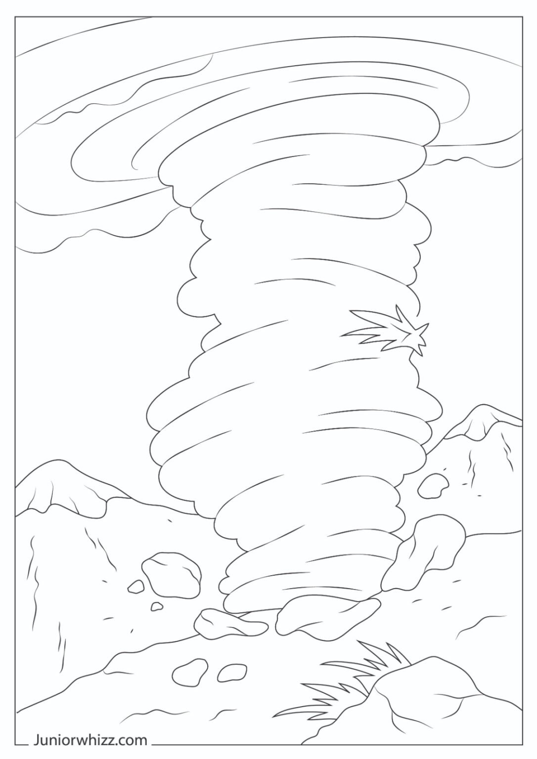 Tornado Coloring Pages With Book 10 Printable Pdfs