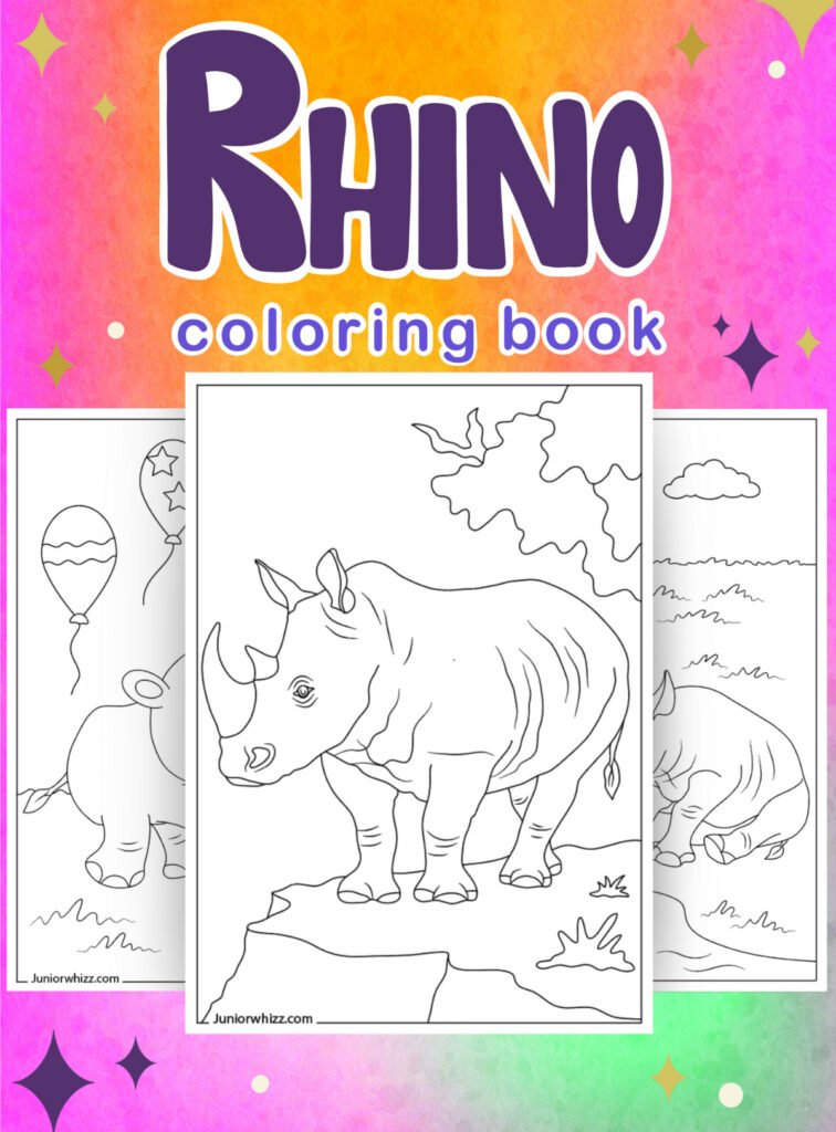 Rhino Coloring Pages