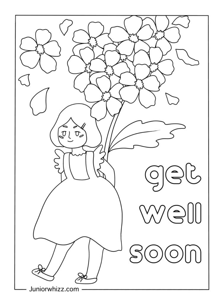 Sweet Get Well Soon Illustration