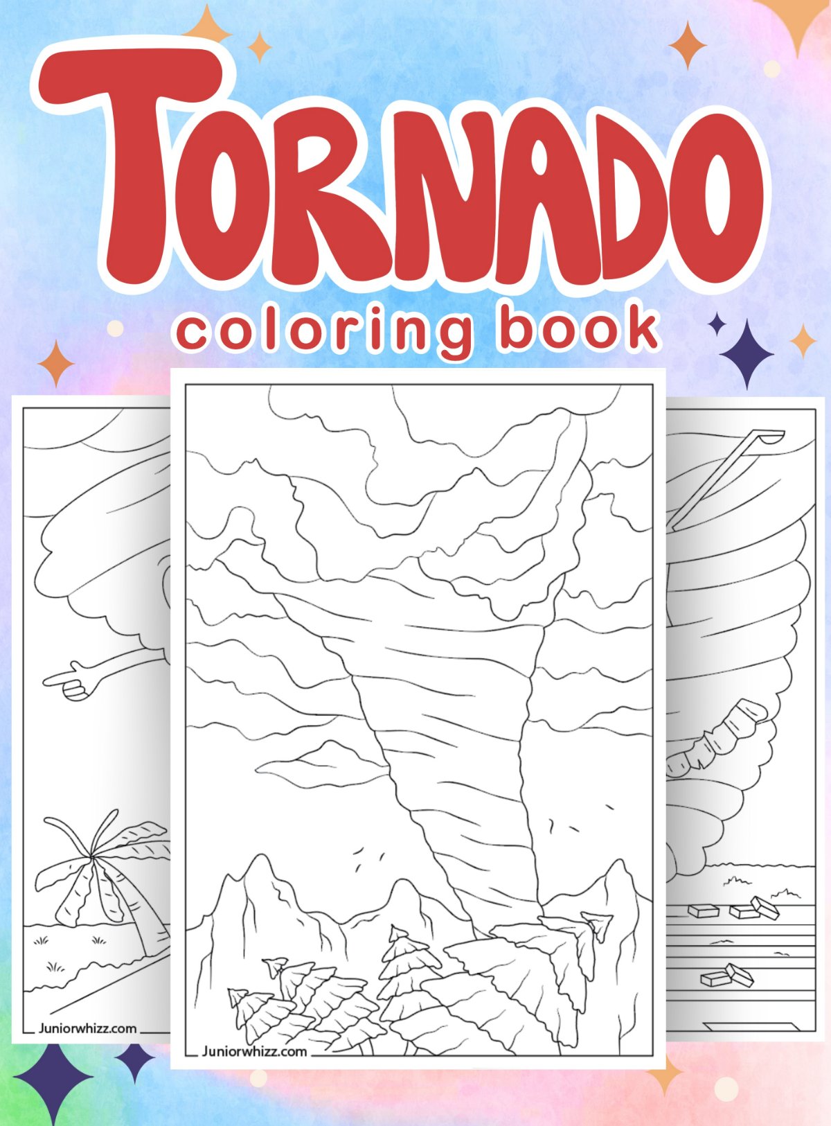Tornado Coloring Pages For Kids