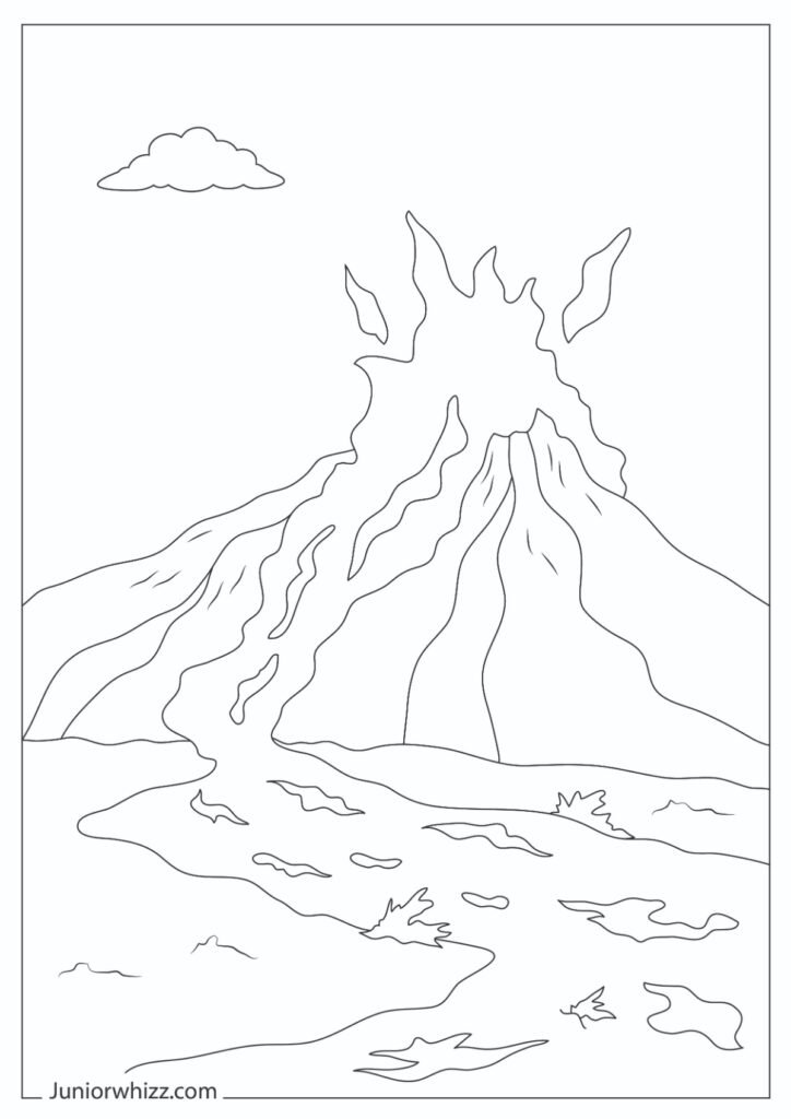 Volcano Lava Flow